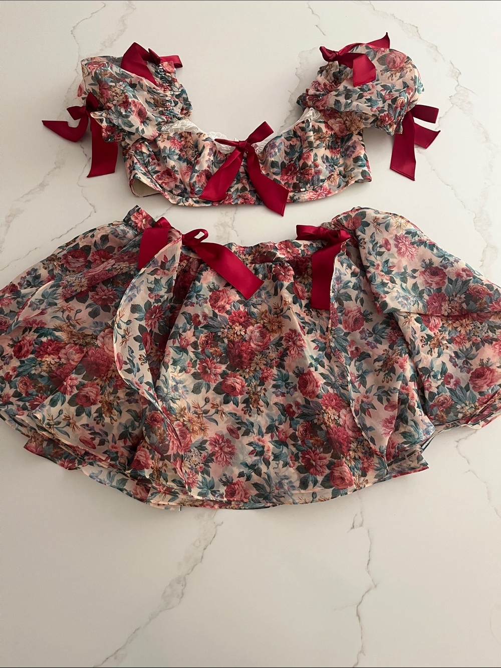 Selkie Romance Novel SET The Poet Bralette and Mini Skirt Mrs. Darcy size 2x - Picture 2 of 14
